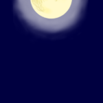夜空 月 満月 月夜 イラスト