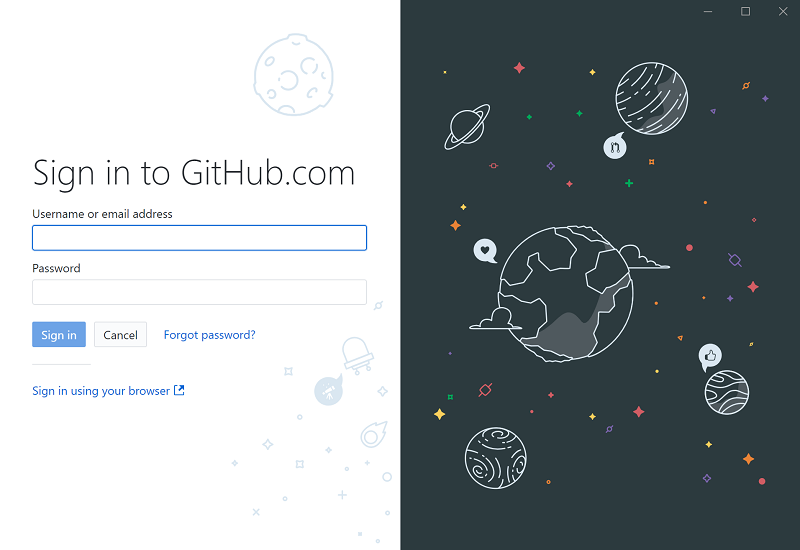 GitHub Desktopアプリ初期設定手順2