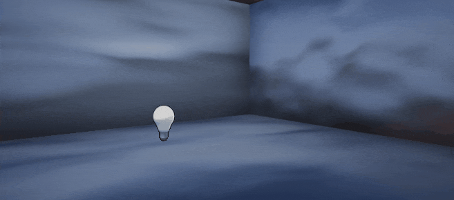 UnrealEngine4 マテリアル ライトファンクション 点滅 gif