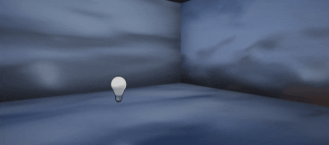 UnrealEngine4 マテリアル ライトファンクション スクリーンショット gif