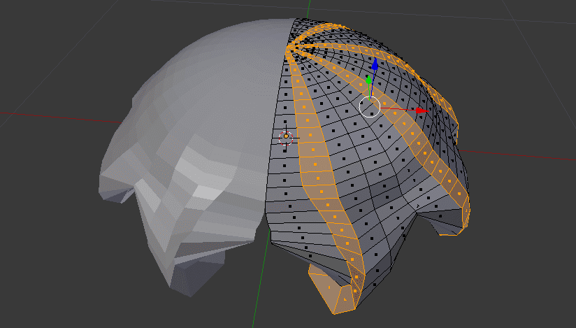 Blender 3DCG モデリング メンダコ スライム 制作過程 スクリーンショット