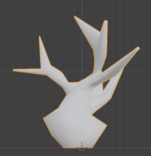 Blender ブーリアン モディファイアー 珊瑚 3DCG モデリング