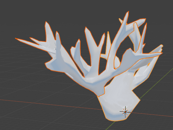 Blender ブーリアン モディファイアー 珊瑚 3DCG モデリング