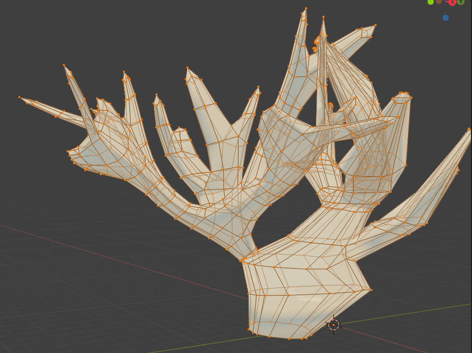 Blender ブーリアン モディファイアー 珊瑚 3DCG モデリング