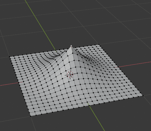 Blender プロポーショナル編集 モード シャープ