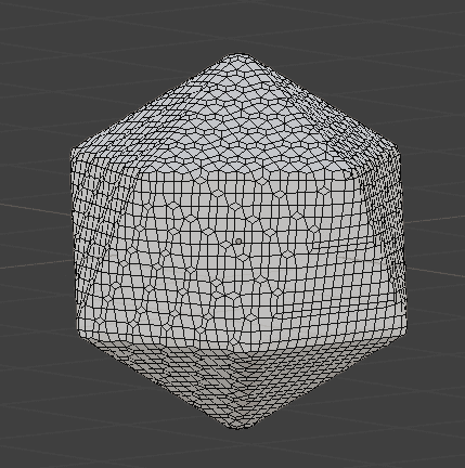 Blender リメッシュ モディファイアー 3DCG モデリング 正十二面体