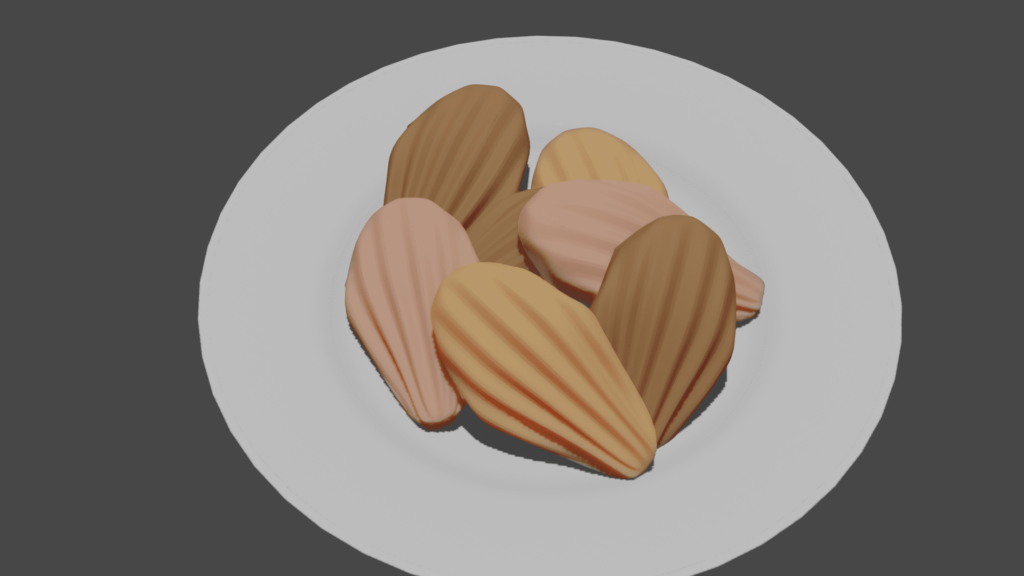 Blender プロポーショナル編集 モード madeleine