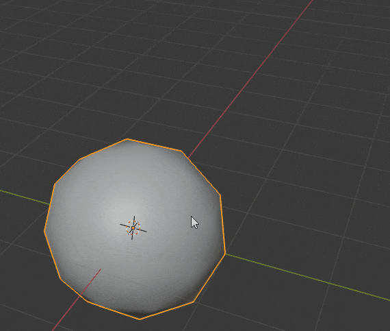 Blender シェーディング フラット スムーズ 3DCG モデリング ico球 面メニュー