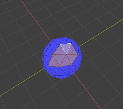 Blender 面の向き 法線 ノーマル Normals 3DCG モデリング  ico球