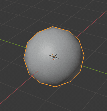 Blender シェーディング スムーズ 3DCG モデリング ico球
