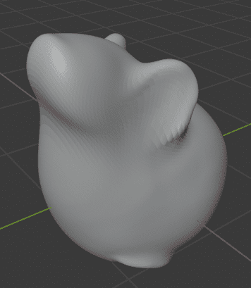 Blender マルチレゾリューション モディファイアー 3DCG モデリング ネズミ 子