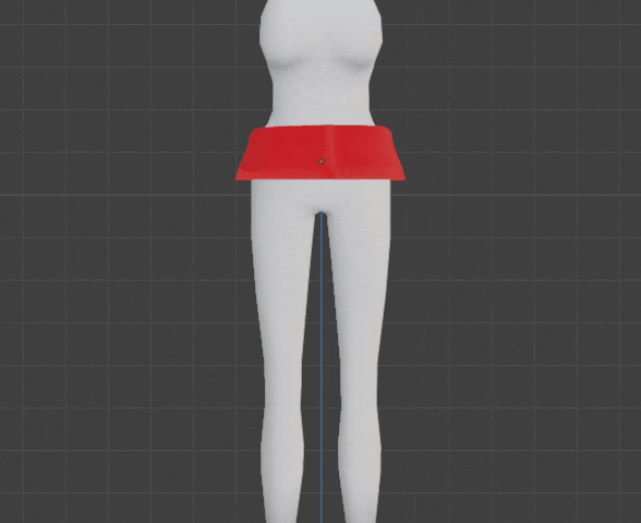 Blender 物理演算 クロス コリジョン 3DCG モデリング マネキン スカート