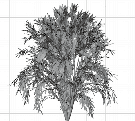 Blender アドオン カーブ Add-on Sapling_Tree_Gen 3DCG モデリング 木 葉