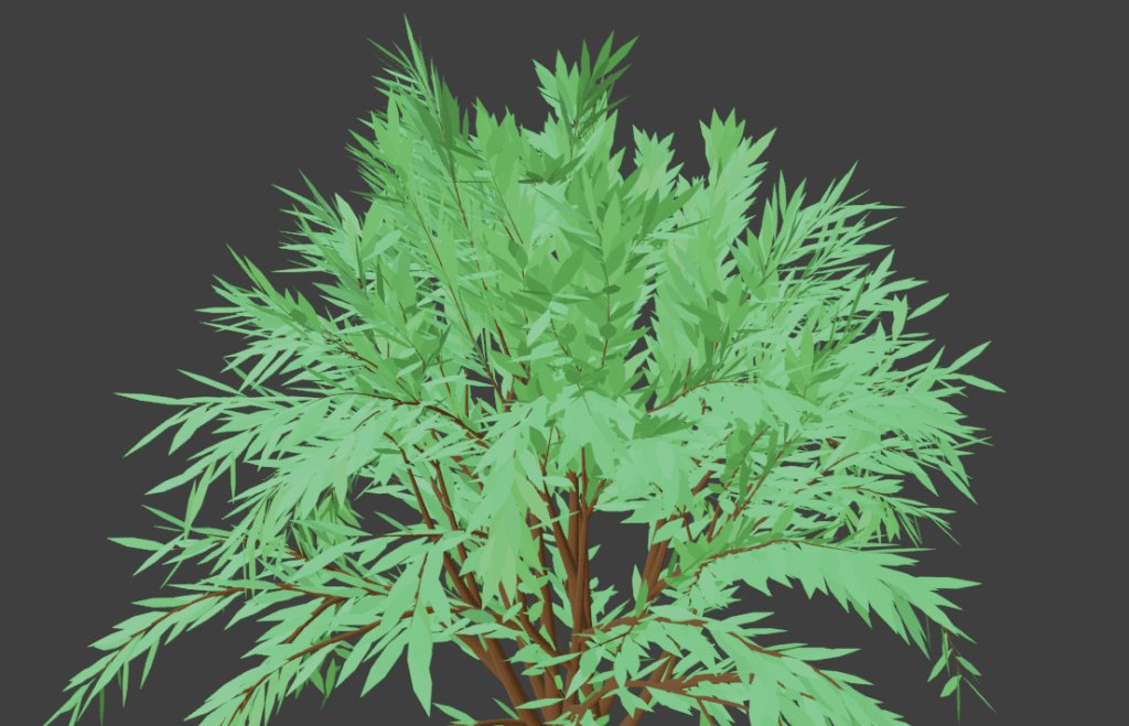 Blender アドオン カーブ Add-on Sapling_Tree_Gen 3DCG モデリング 木 葉