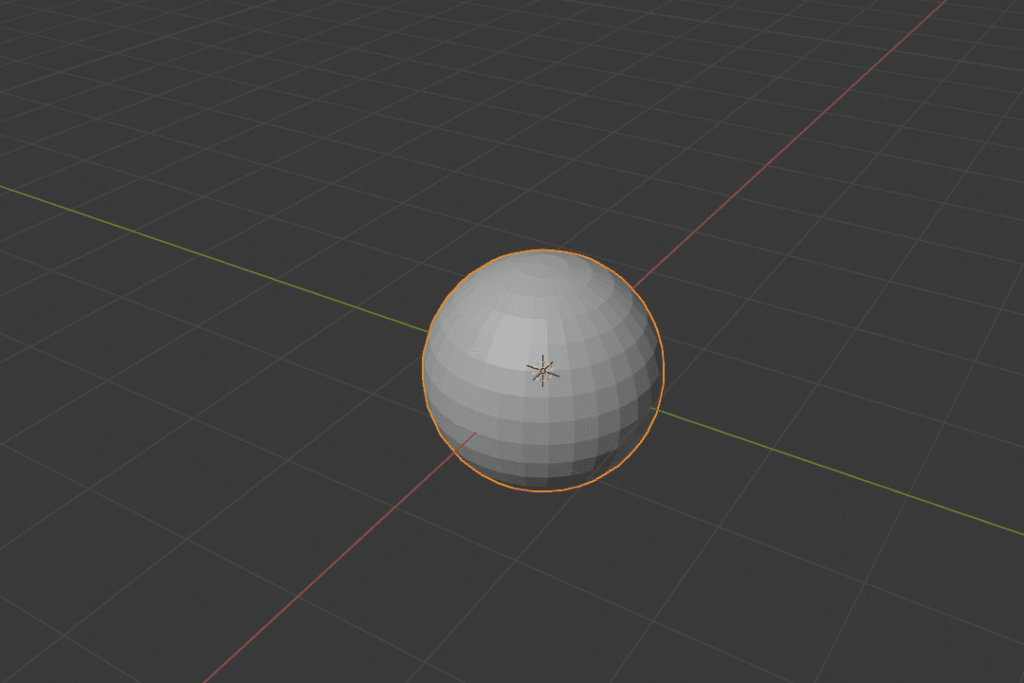 Blender 球 メッシュ オブジェクト 3DCG モデリング
