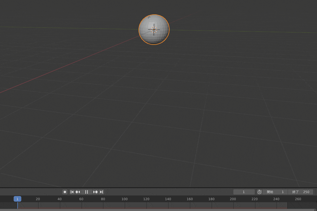 Blender 球 メッシュ オブジェクト パーティクルシステム エミッター 3DCG モデリング
