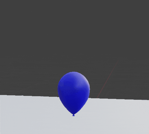 Blender クロス シミュレーション 3DCG モデリング 風船