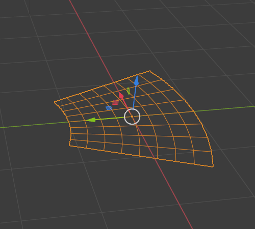 Blender シンプル変形 モディファイアー 3DCG モデリング 平面