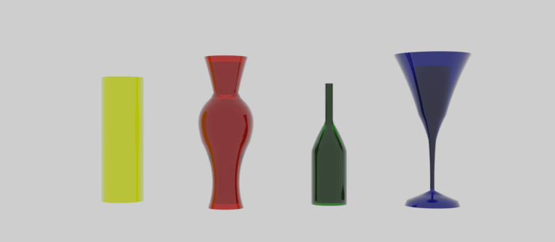 Blender シンプル変形 モディファイアー 3DCG モデリング 円柱 グラス 花瓶 酒瓶