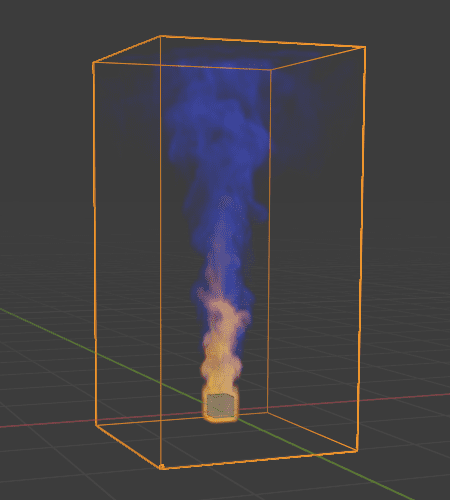 Blender 流体 物理シミュレーション ドメイン 気体 3DCG 煙