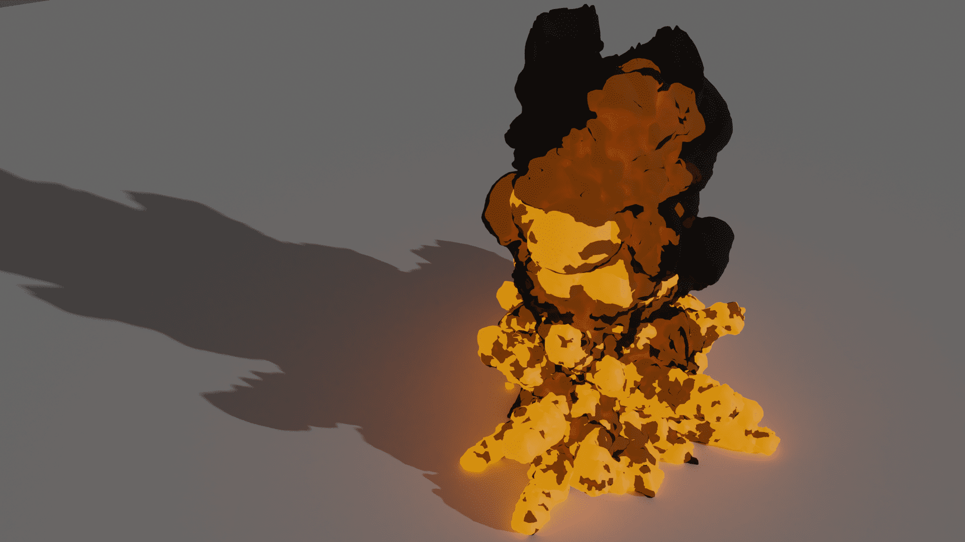 [Blender 2.9] 炎や煙をメッシュオブジェクト化 [ボリュームのメッシュ化モディファイアー]