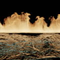 Blender 流体 物理シミュレーション 3DCG 水 炎 火