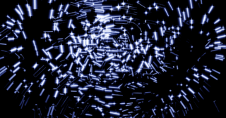 Blender パーティクルシステム 渦 フォースフィールド 3DCG