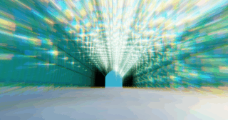 Blender コンポジター グレア レンズ歪み ノード 3DCG モデリング ツタ トンネル ivy tunnel