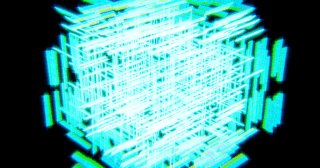 Blender パーティクルシステム ヘアー 頂点グループ 立方体 Cube 3DCG